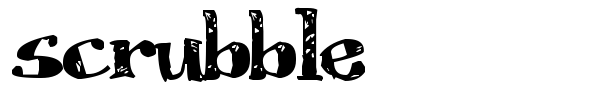 Scrubble font