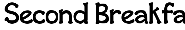 Second Breakfast font