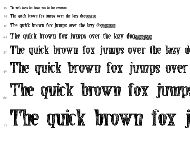 Secret Event font waterfall