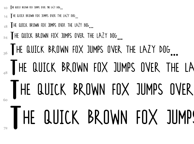 Seeds font waterfall