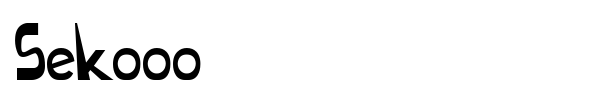 Sekooo font