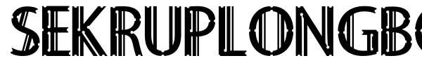 Sekruplongbo font