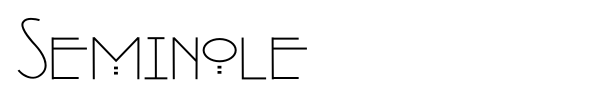 Seminole font