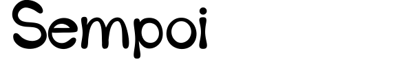 Sempoi font