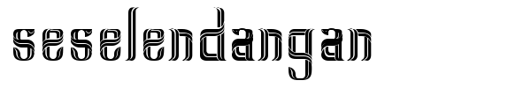 Seselendangan font
