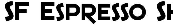 SF Espresso Shack font