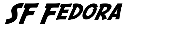 SF Fedora font