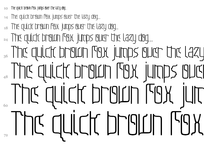 Sfilth font waterfall