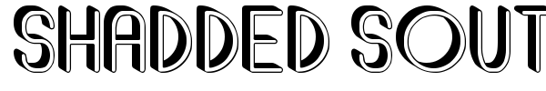 Shadded South font