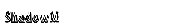 ShadowM font