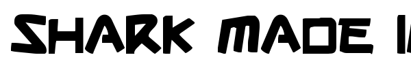 Shark Made In Japan font