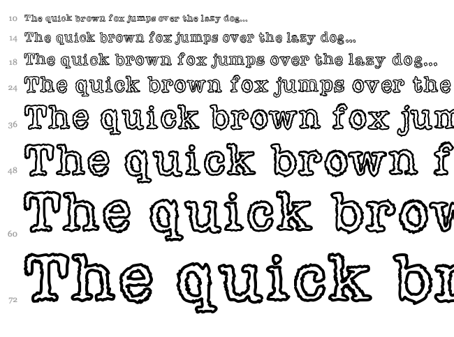 Shiver for you font waterfall