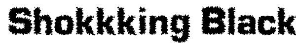 Shokkking Black font