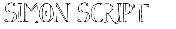 Simon Script font preview