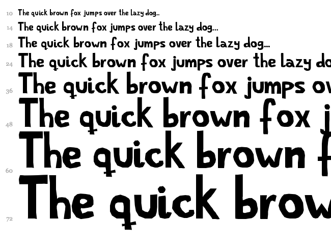 Simple Life font waterfall