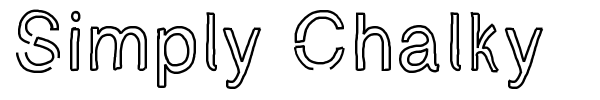 Simply Chalky font