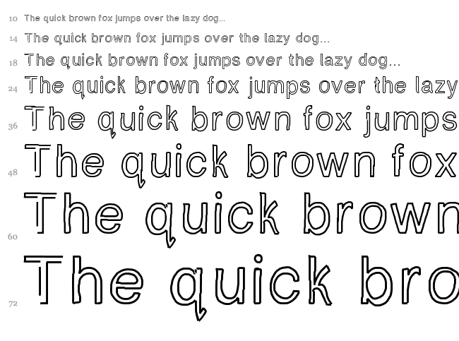 Simply Chalky font waterfall