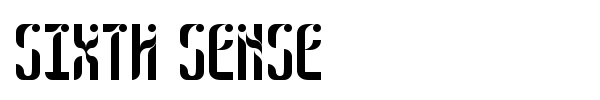 Sixth Sense font