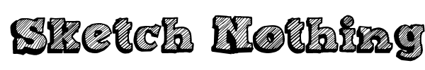 Sketch Nothing font