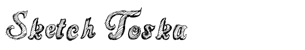 Sketch Toska font