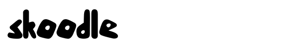 Skoodle font