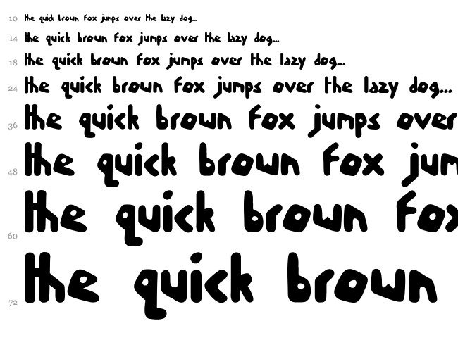 Skoodle font waterfall