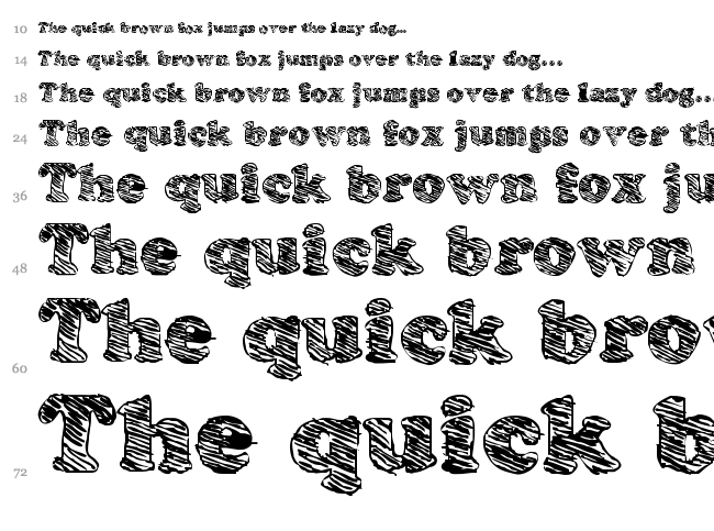 Skooper font waterfall