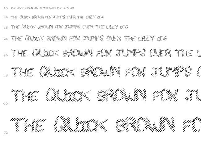 Slash King font waterfall
