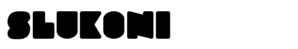 Slukoni font