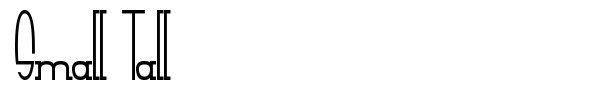 Small Tall font