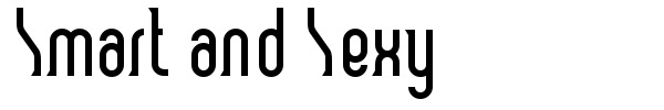 Smart and Sexy font