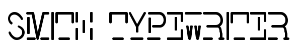 Smith Typewriter font preview