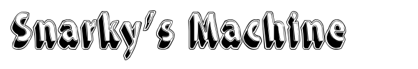 Snarky's Machine font