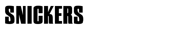 Snickers font