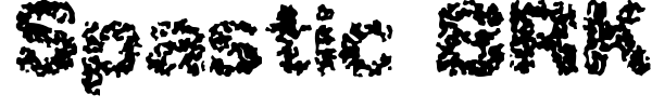 Spastic BRK font