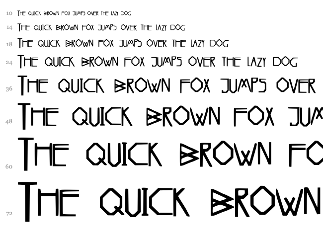 Spectre font waterfall