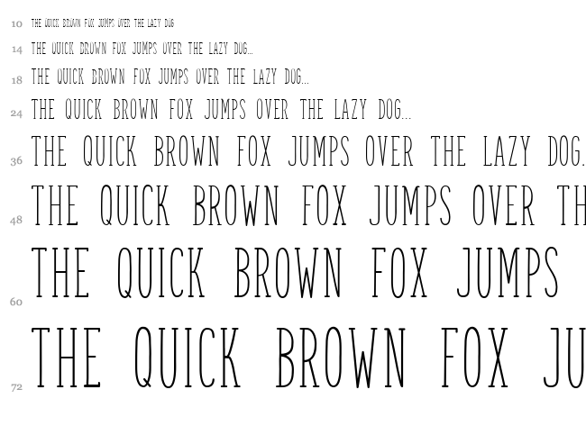 Spettekaka Serif font waterfall