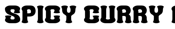 Spicy Curry Rice G font