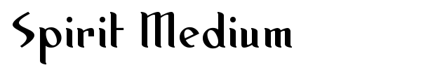 Spirit Medium font