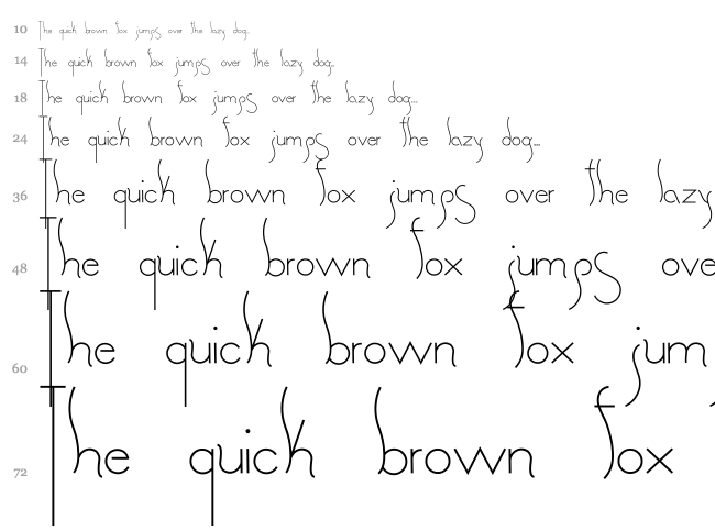 Spirituality font waterfall