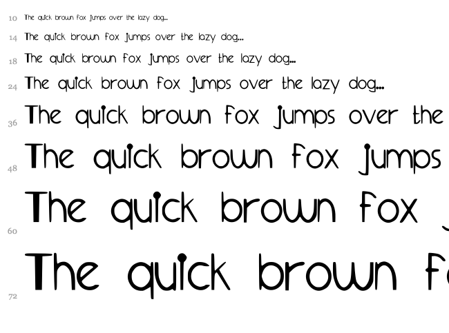 Sprangled Eggs font waterfall
