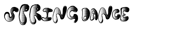 Spring Dance font preview