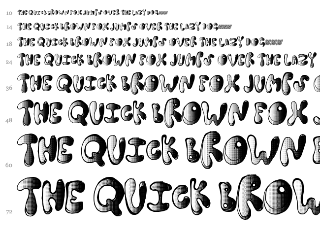 Spring Dance font waterfall
