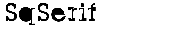 SqSerif font