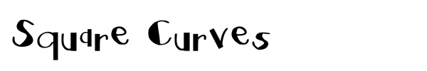 Square Curves font