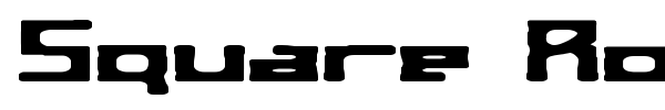Square Route BRK font