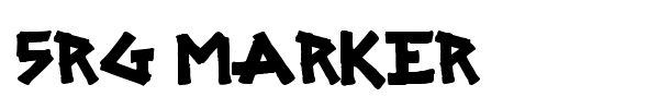 SRG Marker font