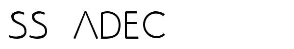 SS Adec font