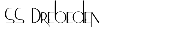 SS Drebeden font