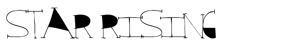 Star Rising font preview